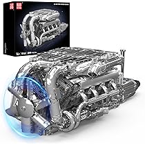 エンジン V8 プラモデル ブロック スポーツカー モーター メカニズム 教育 Amazon.co.jp: V8エンジンモーター組み立てキット 動的エンジン